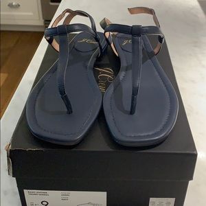 JCrew Navy Sandals